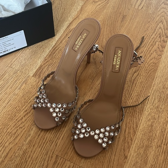 Aquazzura Tequila Sandal 105 powder pink - Picture 3 of 7